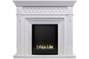 Биокамин в портале Firezo Alexandria Белый дуб, стандарт