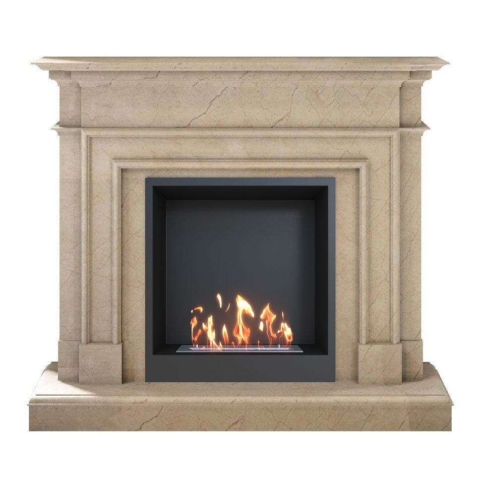 Биокамин в мраморном портале SteelHeat Vancouver M