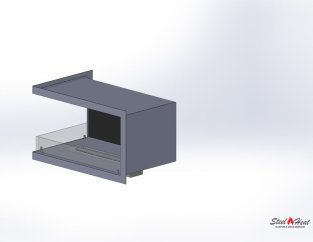 5841А Биокамин угловой левый на заказ