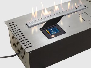 Автоматический биокамин Lux Fire Smart Flame 1300 RC INOX