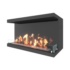Биокамин фронтальный SteelHeat LONG 1100