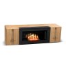 Тумба под ТВ с биокамином SteelHeat IMOLA 140 см (корпус дуб Вотан / фасады дуб Вотан) фото 1