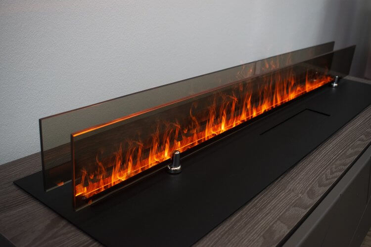 Декоративное стекло для 3D FireLine 800 черное