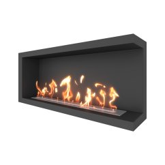 Биокамин угловой SteelHeat ONE 1200 правый