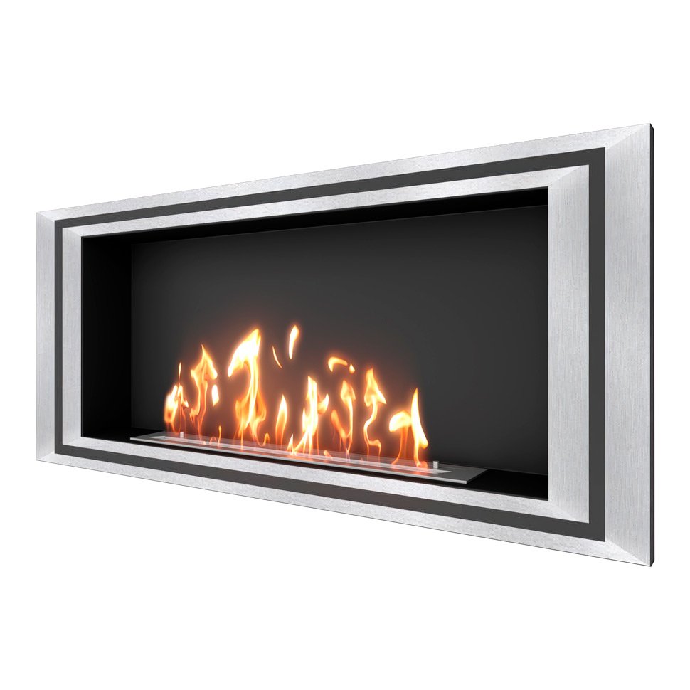 Биокамин встраиваемый SteelHeat LONG-D 1200