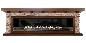 Линейный биокамин Firezo Chalet 60 Темный дуб, стандарт