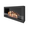Биокамин SteelHeat WALL ONE 1100 LITE черный фото 4