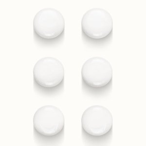 Декоративные керамические камни SteelHeat белые M 6 шт