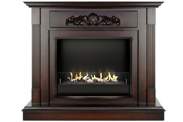 Биокамин в портале Firezo Madrid Махагон коричневый антик, стандарт