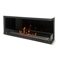 Биокамин угловой SteelHeat 1205 правый стекло стемалит