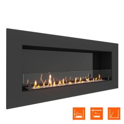 Биокамин встраиваемый SteelHeat GRAND 1500 XL